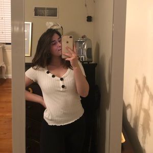 super cute off white top :)